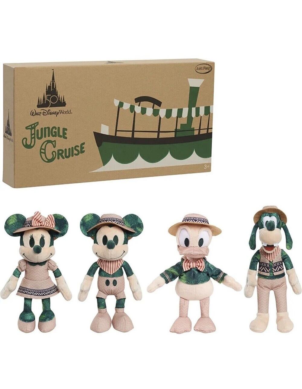Walt Disney World 50th Anniversary Celebration Jungle Cruise Plush Toys New
